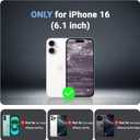 Magnetic for iPhone 16 Case, [Compatible with MagSafe][Military Grade Drop Protection][Heavy Duty Protection][Non-Slip][Shockproof] 2-Layer Durable Bumper Phone Case 6.1''-Wine Red