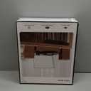 Vinyl Record Player with External Bookshelf Speakers, 33-1/3 45 78 RPM Vintage Bluetooth Stereo Turntable for Vinyl Records,Belt-Driven System,Dust Cover,Auto-Stop, Support AUX/RCA, Tan Oak Finish