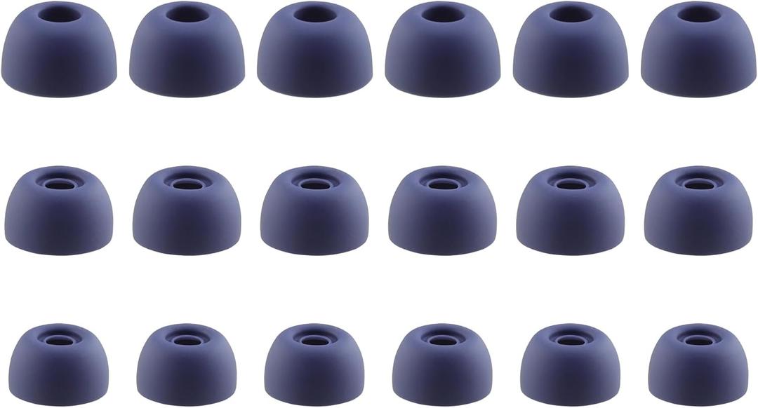 Replacement Silicone Ear Tips for Soundcore by Anker P20i / P30i / Space A40 Wireless Earbuds, 9 Pairs (S/M/L, Blue)