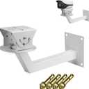 16" CCTV Heavy Duty Security Camera Mount Bracket, Adjustable Universal Camera Wall Mounting Bracket for CCTV Security Camera/I Mount/Dome Camera/IP Camera