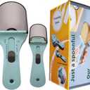 2pcs Adjustable Measuring Spoon Set, Measuring Cups Multi-Functional Spoons Set with Adjustable Scale Measuring Scoop