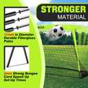 9x5 FT Kids Soccer Goal with Carry Bag, Portable Folding Soccer Net for Backyard Training, Indoor/Outdoor Use for Youth and Adults