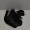 Yaki Drawstring Ponytail Extension with Bangs Natural Looking Ponytail Wig for Black Women Clip in Ponytail Hairpiece for Daily and Party(1B)