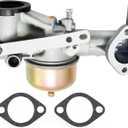 laffoonparts 491590 Carburetor Compatible with Brigs & Straton 390811 392152 Carb Replacement for Brigs & Straton 190702 190701 190705 190706-2179 191700 192700 193700 Engines with Gasket