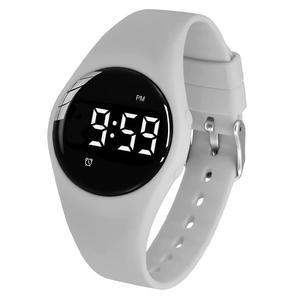 Vibrating Alarm Watch, Water Resistant Potty Training Wristband Rechargeable Medical Reminder Watch with Timer and 15 Daily Alarms (Grey)