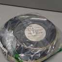 PLASTICPRO 32 Piece Combo Plate Set includes 16-7'' inch Plates & 16-10'' inch Dinner Plate Black Plastic With Gold Rim Design Party Plates, Premium heavyweight Elegant, Disposable