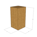 5x5x10 Kraft Brown Corrugated Shipping Boxes, 32 ECT Single-Wall, Qty 15