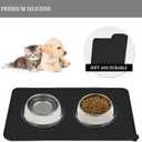 Reopet Waterproof Pet Feeding Mat, Non-Slip Silicone Placemats for Dog Cat Food and Water Bowl, High Raised Edges to Prevent Spills and Protect Floors