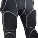 Sports Unlimited 7 Pad Integrated Adult Football Girdle for Men - Flex Thigh Pads - Girdle for Football, Small, 59.99