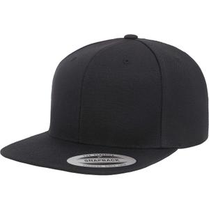 Flexfit Premium Snapback Cap (One Size, Black)