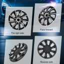 SCITOO Snap On Hubcap Rim 16 inch Auto Tire Replacement Exterior Cap OEM Steel Wheel Hubcaps Wheel Cover
