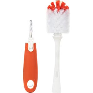Multi-Purpose Bottle Cleaning Brush for Baby, Milk, Wine, Beer, Sport Water Bottles (Red)