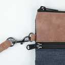 2 x GOX Travel Toiletry Bag For Men Carry On Zipper Pouch, Travel Electronic Organizer Pouch Bag Cosmetic Kit Travel Essentials (blue)