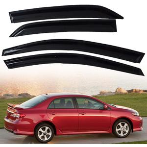 4PCS Side Window Visors Rain Guard Deflectors Replacement for 2009-2013 Corolla