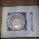 Coloch 5Pcs Ceramic Measuring Spoons and Cup, Flower Baking Scale Spoons with Base Set for Dry and Liquid Ingredient, 1/4 tsp, 1/2 tsp, 1 tsp, 1 Tbsp