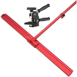 Professional Tile Cutter, Large Format Manual Cutting Tool with Adjustable Ruler & Extendable Rail, Portable Precision Cutter for Contractor