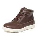Deer Stags Boy's Niles Memory Foam Dress Casual Comfort High Top Sneaker Boot Boot, dark brown, 13 Medium US Little Kid