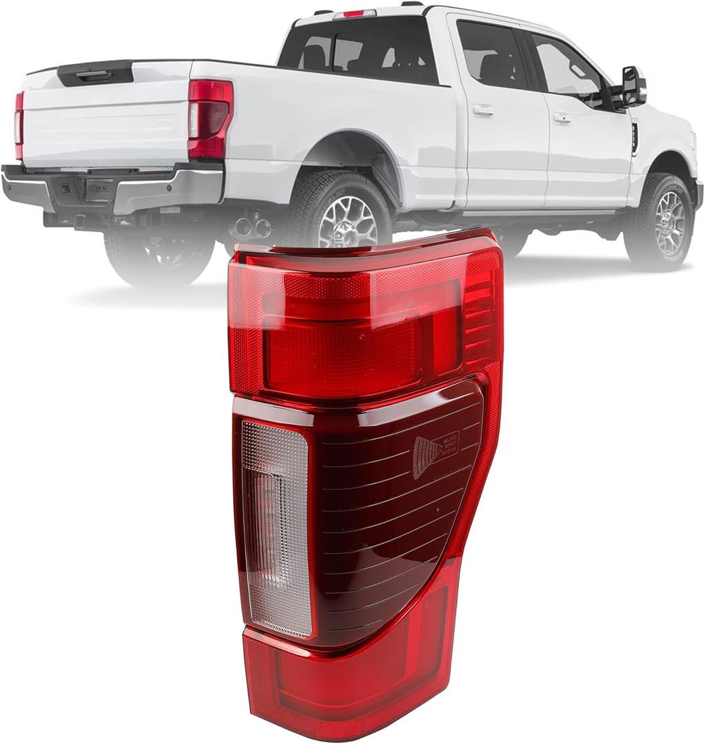 Dasbecan Right Passenger Side LED Tail Light Assembly Compatible with 2020-2022 Ford F250 F350 F450 Blind Spot Can be Installed Taillight