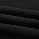 IDEALSANXUN Womens Plaid Wool Skirts Elastic Waist A-Line Pleated Tartan Long Skirts (Black)