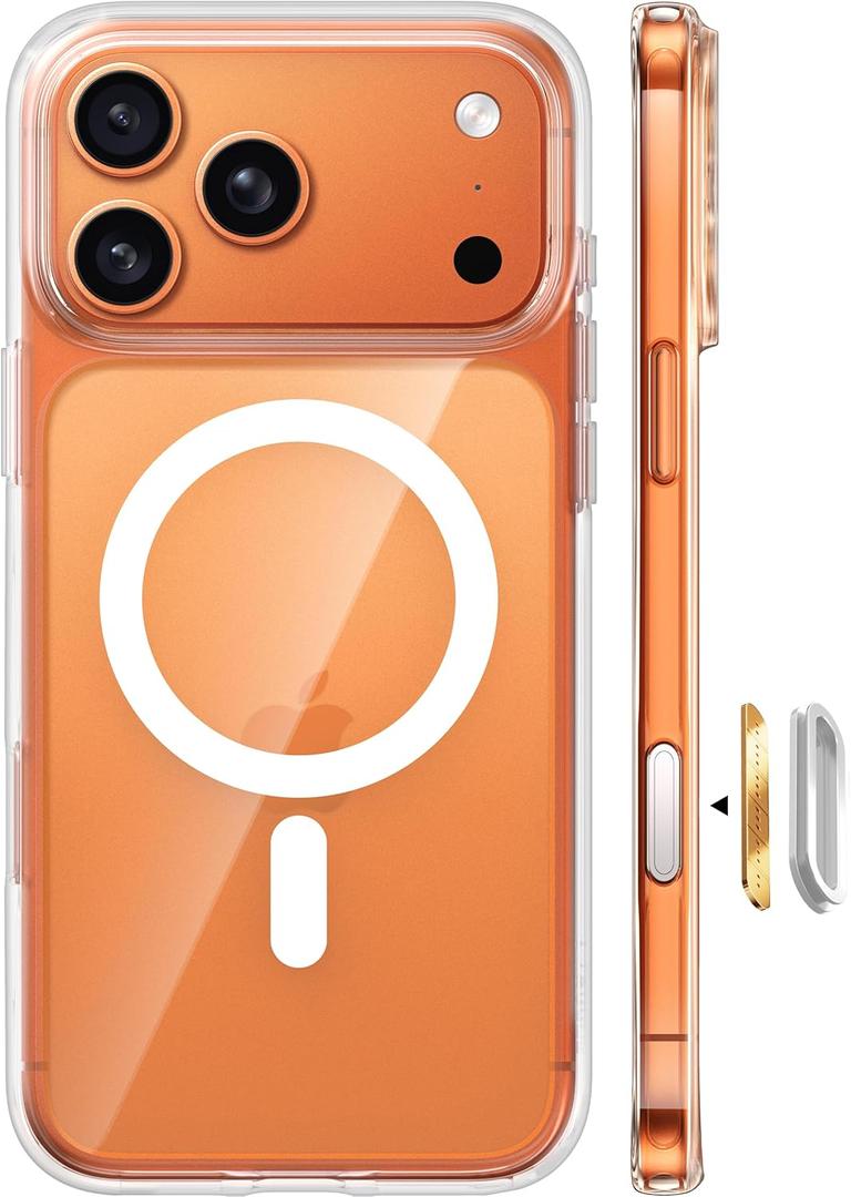 TORRAS for iPhone 17 Pro Case with MagSafe, 12FT Military Grade Shockproof, Durable & Sturdy & Velvety Touch, Magnetic Protective case for iphone 17 pro cover, Clear