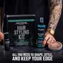 Viking Revolution Sea Salt Spray for Hair Men (8fl oz), Matte Sandalwood Hair Clay (2 oz) and Hair Styling Powder for Men (1oz) - Men Hair Styling Kit - The Ultimate Trio for Texture, Volume, and Hold