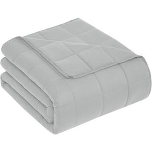 CuteKing Weighted Blanket for Adults: Weighted Blanket with Premium Glass Beads - Breathable Heavy Blanket for Comfort Sleep - Thick Blanket for Adult All Season (20lbs, 80"x87", Light Grey)