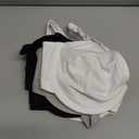 Fruit of the Loom Women's Multi-Pack Unlined Underwire Cotton Bra Size 34D, Black/White/Gray 