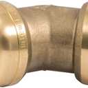 SharkBite 1 Inch 45 Degree Elbow, Push to Connect Brass Plumbing Fitting, PEX Pipe, Copper, CPVC, PE-RT, HDPE, U660LFA