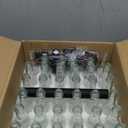 Cedilis 36 Pack Small Glass Bottle, 3oz Glass Woozy Bottle, Empty Mini Hot Sauce Bottles, Clear Liquor Bottles with Shrink Capsule, Black Screw Caps, Dripper Insert