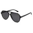 SOJOS Classic Polarized Aviator Sunglasses for Women Men, Retro Trendy Aviators Shades SJ2201, Black/ Dark Grey