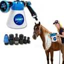 Foam Sprayer for Garden Hose, 2-in-1 Dog Wash Sprayer & Car Foam Cannon, Adjustable Soap Dispenser Gun with 6 Spray Patterns for Pet Bathing, Horse Grooming, Window Cleaning & Plants