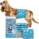 Dono Dog Diapers Male 40ct, Widened Disposable Male Dog Wraps, Super Absorbent Doggie Belly Bands with Wetness Indicator, Leak-Proof Puppy Pampers for Incontinence Excitable Urination, Medium