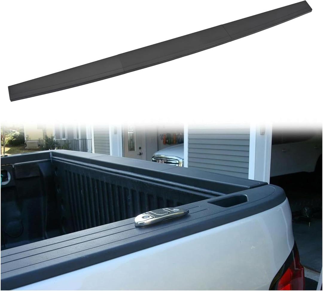 ECOTRIC Tailgate Molding Cap Cover Trim Compatible with 2014-2019 Chevy Chevrolet Silverado GMC Sierra 1500 2500HD 3500HD Replacement for 22763062 GM1904110 Top Protector Molding (3Pcs)