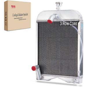 Ford 8N Radiator, 9N Tractor Radiator, Radiator Compatible with Ford 2N 8N 9N Tractor 8N8005, 3 Row Aluminum Core