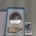 3D Crystal Ball Lamp with Lifelike LED Lion, 16 Color Changing Light, Dimmable Remote Control