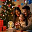 Cordless Small Table Lamp: Rechargeable LED Light for Christmas Home Decor, Ideal Gift for Couples Bedroom Nightstand (Love)