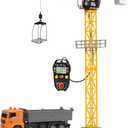Dickie Toys 48" Mega Crane and Truck Vehicle and Playset