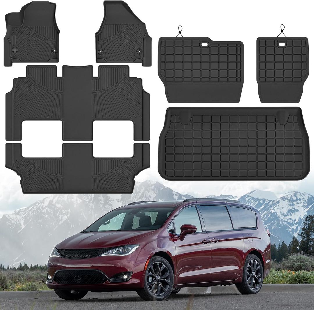 Floor Mat & Cargo Liner for Chrysler Pacifica Hybrid 2017-2026(7/8 Seats)