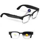 Smart Glasses with 8MP Camera, 4K Video & HD Photo, Bluetooth Audio, AI Voice Assistant, Real-Time Translation, Object Recognition, Noise-Cancel Calls, Music, Photochromic Lenses Black