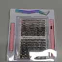 Pawotence Lash Extension Kit DIY 280pcs Individual Lash Clusters Kit 30D 40D Cluster Eyelash Extensions Kit with Bond and Seal, Remover, Tweezers for Self Use (30D&40D, 9-16mm, All Kit)