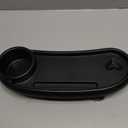 Snack Tray Compatible with Mockingbird,Nuna,Evenflo Stroller,Adjustable Stroller Snack Tray with Cup Holder and Phone Holder, Stroller Accessories Black