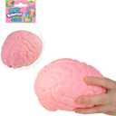 ORB Easy Sqweezy Jumbo Brainy - Squeeze This Big, Fun, Squishy, Slow Rising, Extra Soft Giant Brain for Stress Relief - Original Sensory / Fidget Novelty Toy and Gift for Kids and Adults