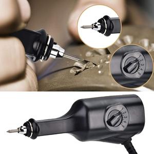 Electric Engraving Engraver Pen, Carve Wood Metal Glass Stone Jewelry Lettering with Tip Bit Suitable for EU 220V