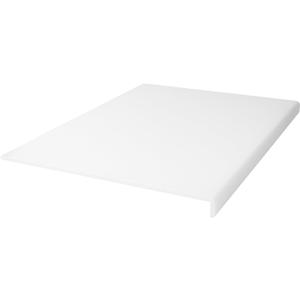 Acrylic Cutting Board with Counter Lip, White Cutting Boards for Kitchen, Non Slip Cutting Board for Countertop, Kitchen Gadgets, Minimalist Counter Decor, Aesthetic Kitchen Decor (White, 24"x18")