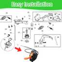 GY21984 Throttle Choke Cable Fit for John Deere GY21308 GY21624 D125 D130 D140 D160 D170 LA155 X165 LA165 LA175