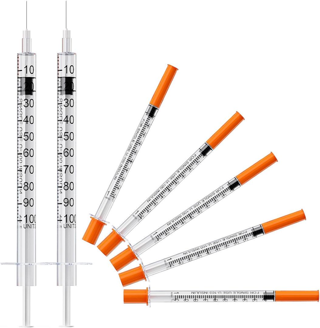2 x 8 Pcs Insulin Syringe U-100 | 1ml/cc with 30G 1/2''(12.7mm) Needle, Individual Packaging