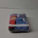 NoJo Disney Cars Radiator Springs White, Blue, and Red Lightning McQueen and Tow-Mater 4 Piece Toddler Bed Set - Comforter, Fitted Bottom Sheet, Flat Top Sheet and Reversible Pillowcase