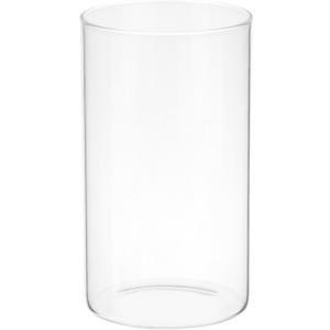 2 Pcs Glass Cylinder Vases Elegant Plant Containers, 6 Inch Tall Clear Bulk Flower Vase, Cylinders Candle Holder for Home Table Centerpiece Kitchen Wedding Decor