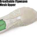 WateLves Barefoot Water Shoes Women Men Breathable Wide Width Toe Box Beach Walking Shoes Comfortable Slip On Minimalist Sneakers for Travel Hiking (Beige)