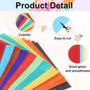 MECCANIXITY 100 Sheet Large Origami Paper 12 x 8 Inch, Shiny Origami Kite Paper Easy Folding for Beginner DIY Arts Crafts, 10 Colors